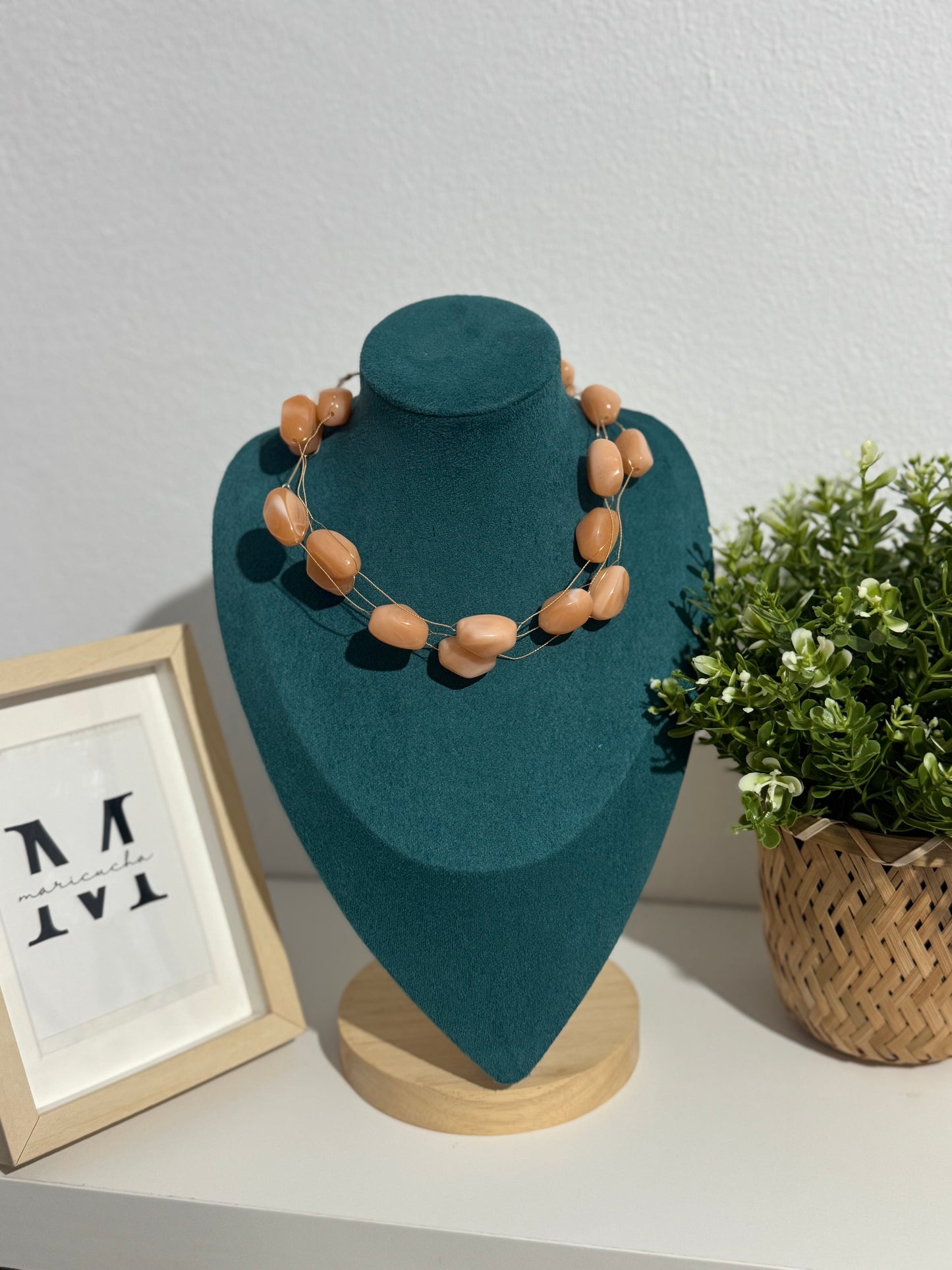 Collar Piedra Coral