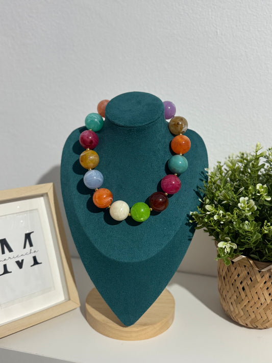 Collar Bolas Colores